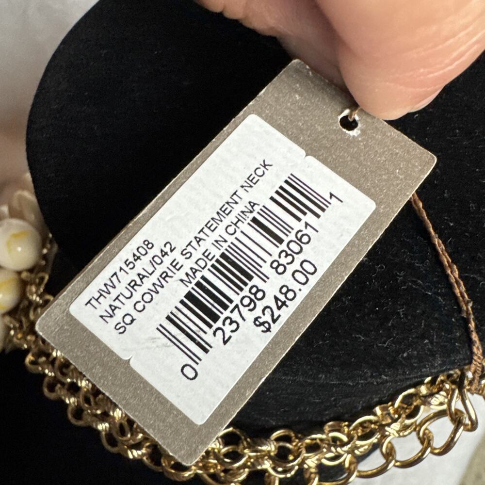 Tommy Bahama Women's Cowrie Multi Clusters Statement Necklace NWT NEW - Picture 6 of 10